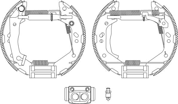 Mintex MSP321 - Комплект тормозных колодок, барабанные autospares.lv