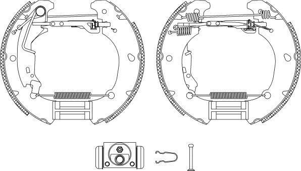 Mintex MSP322 - Комплект тормозных колодок, барабанные autospares.lv