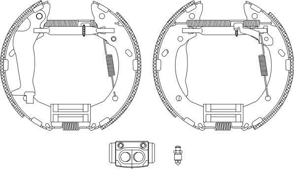 Mintex MSP327 - Комплект тормозных колодок, барабанные autospares.lv