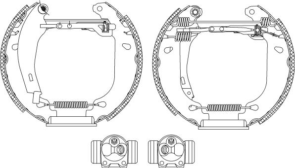 Mintex MSP294 - Комплект тормозных колодок, барабанные autospares.lv