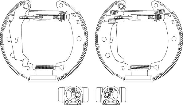 Mintex MSP292 - Комплект тормозных колодок, барабанные autospares.lv