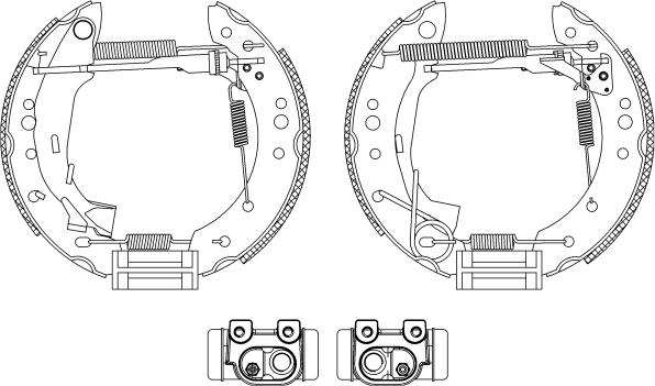 Mintex MSP219 - Комплект тормозных колодок, барабанные autospares.lv