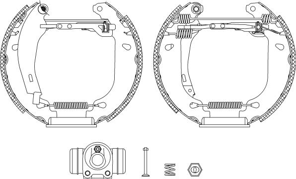 Mintex MSP216 - Комплект тормозных колодок, барабанные autospares.lv