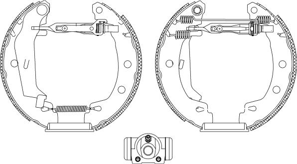 Mintex MSP210 - Комплект тормозных колодок, барабанные autospares.lv