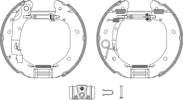 Mintex MSP286 - Комплект тормозных колодок, барабанные autospares.lv