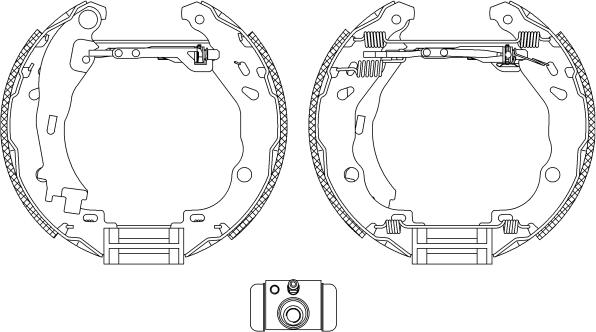 Mintex MSP288 - Комплект тормозных колодок, барабанные autospares.lv