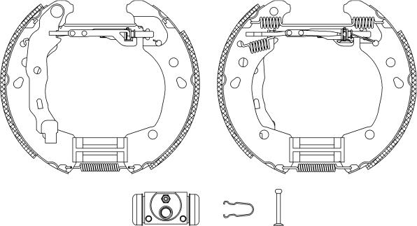 Mintex MSP235 - Комплект тормозных колодок, барабанные autospares.lv