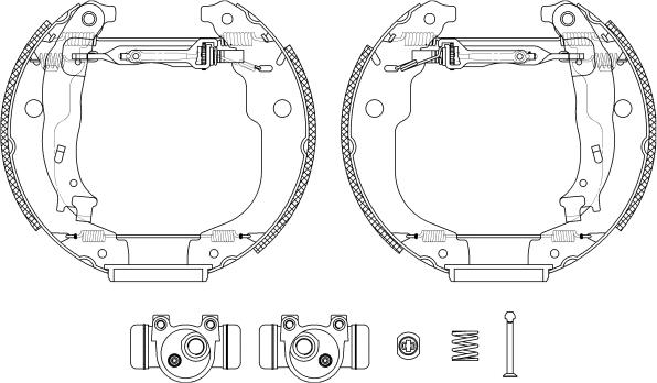 Mintex MSP277 - Комплект тормозных колодок, барабанные autospares.lv