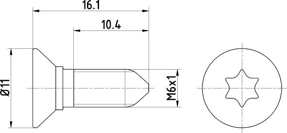 Mintex TPM0008 - Болт, диск тормозного механизма autospares.lv