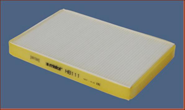 MISFAT HB111 - Фильтр воздуха в салоне autospares.lv