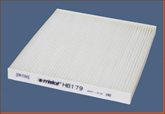 MISFAT HB179 - Фильтр воздуха в салоне autospares.lv