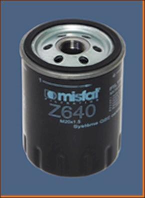 MISFAT Z640 - Масляный фильтр autospares.lv