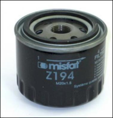 MISFAT Z194 - Масляный фильтр autospares.lv