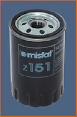 MISFAT Z151 - Масляный фильтр autospares.lv