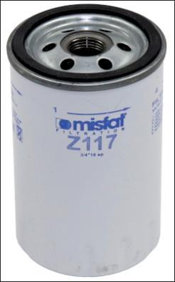 MISFAT Z117 - Масляный фильтр autospares.lv