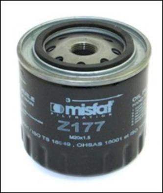 MISFAT Z177 - Масляный фильтр autospares.lv
