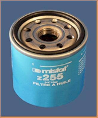 MISFAT Z255 - Масляный фильтр autospares.lv