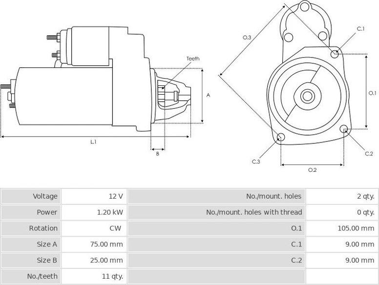 Mitsubishi M0T33771 - Стартер autospares.lv