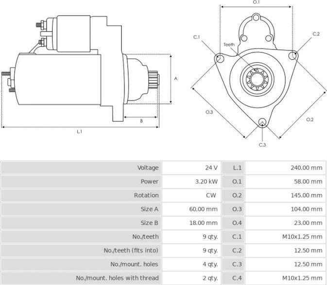 Mitsubishi M2T56871 - Стартер autospares.lv