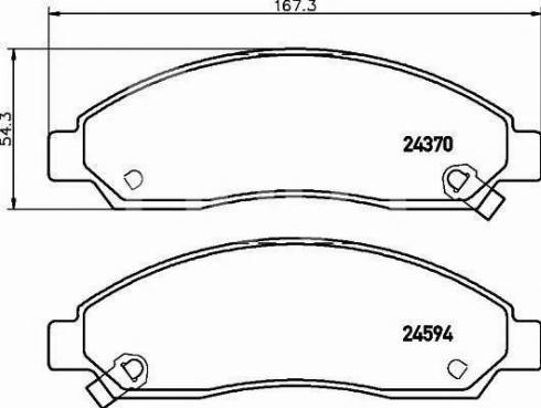 MK Kashiyama D4055M - Тормозные колодки, дисковые, комплект autospares.lv