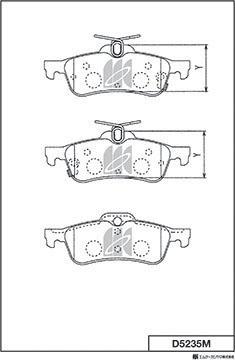 Meyle 025 245 7415/PD - Тормозные колодки, дисковые, комплект autospares.lv