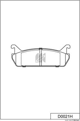 MK Kashiyama D0021H - Тормозные колодки, дисковые, комплект autospares.lv