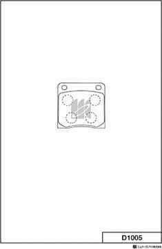 MK Kashiyama D1005 - Тормозные колодки, дисковые, комплект autospares.lv