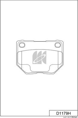 MK Kashiyama D1179H - Тормозные колодки, дисковые, комплект autospares.lv