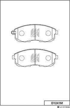 MK Kashiyama D1241M - Тормозные колодки, дисковые, комплект autospares.lv