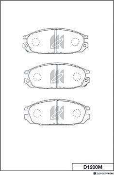 BEISSBARTH D1095 - Тормозные колодки, дисковые, комплект autospares.lv