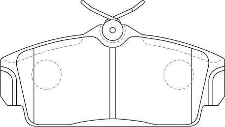 MK Kashiyama D1230 - Тормозные колодки, дисковые, комплект autospares.lv