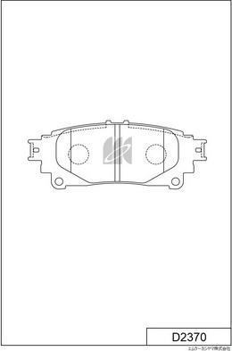 MK Kashiyama D2370 - Тормозные колодки, дисковые, комплект autospares.lv