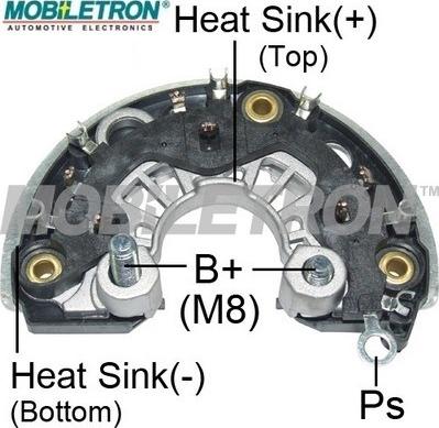 Mobiletron RB-184HV - Выпрямитель, диодный мост, генератор autospares.lv