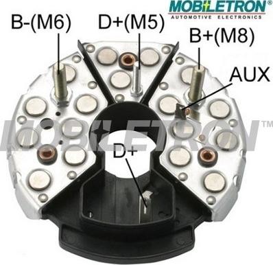 Mobiletron RB-78HA - Выпрямитель, диодный мост, генератор autospares.lv