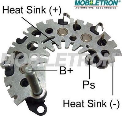 Mobiletron RI-34 - Выпрямитель, диодный мост, генератор autospares.lv