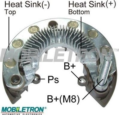 Mobiletron RM-203 - Выпрямитель, диодный мост, генератор autospares.lv