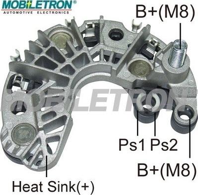 Mobiletron RP-43 - Выпрямитель, диодный мост, генератор autospares.lv