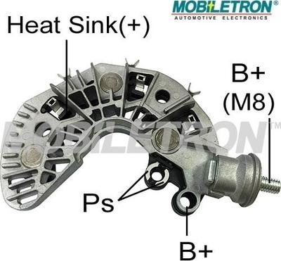 Mobiletron RP-72 - Выпрямитель, диодный мост, генератор autospares.lv