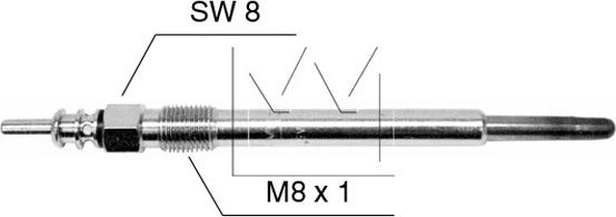 Monark 090509002 - Свеча накаливания autospares.lv