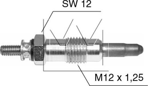 Monark 090 506 049 - Свеча накаливания autospares.lv