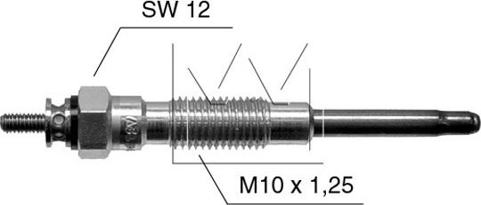 Monark 090 507 096 - Свеча накаливания autospares.lv