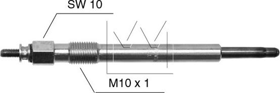 Monark 090507040 - Свеча накаливания autospares.lv