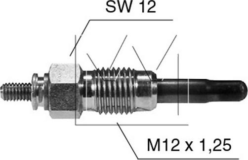 Monark 090 507 010 - Свеча накаливания autospares.lv