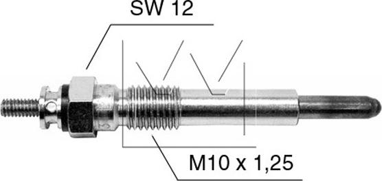 Monark 090 507 087 - Свеча накаливания autospares.lv