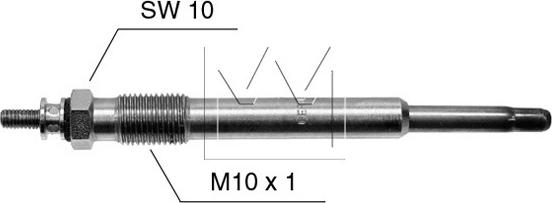 Monark 090507032 - Свеча накаливания autospares.lv