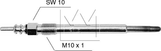 Monark 090507130 - Свеча накаливания autospares.lv