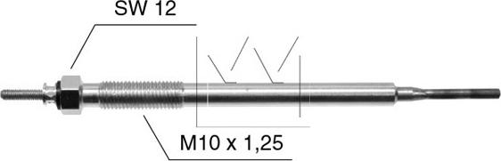 Monark 090507125 - Свеча накаливания autospares.lv