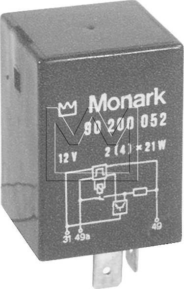 Monark 090200052 - Прерыватель указателей поворота autospares.lv