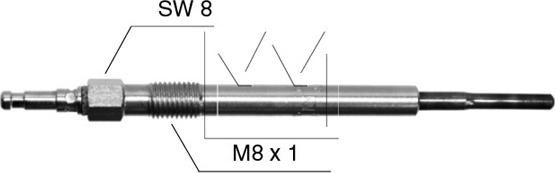 Monark 090708002 - Свеча накаливания autospares.lv