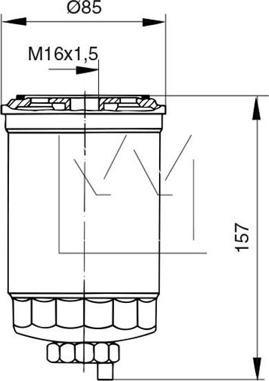 Monark 030789106 - Топливный фильтр autospares.lv